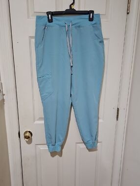 Figs Light Blue Drawstring Jogger Pants